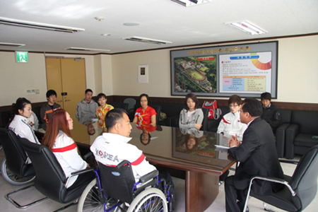 제8회 광저우장애인아시아경기대회 부산소속 국가대표 격려 방문