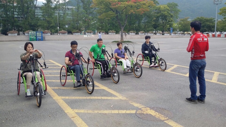 휠체어사이클교육 운영