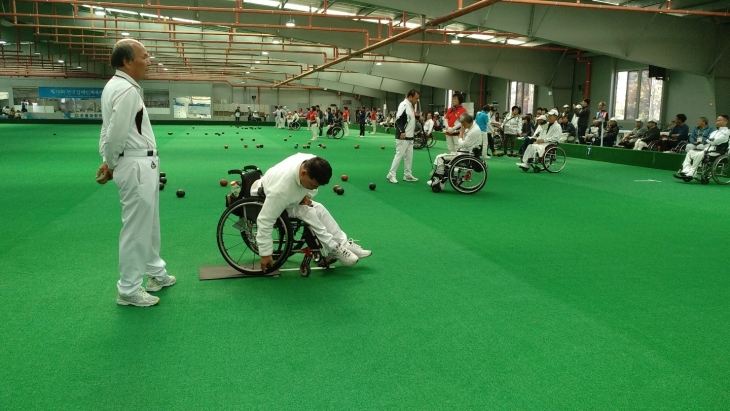 제38회 전국장애인체육대회 론볼 사진