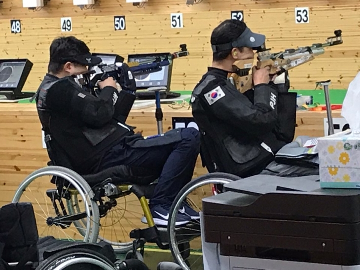 제38회 전국장애인체육대회 사격 사진