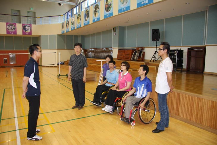 제30회 전국장애인체육대회 부산선수단(댄스스포츠) 강화훈련 격려방문
